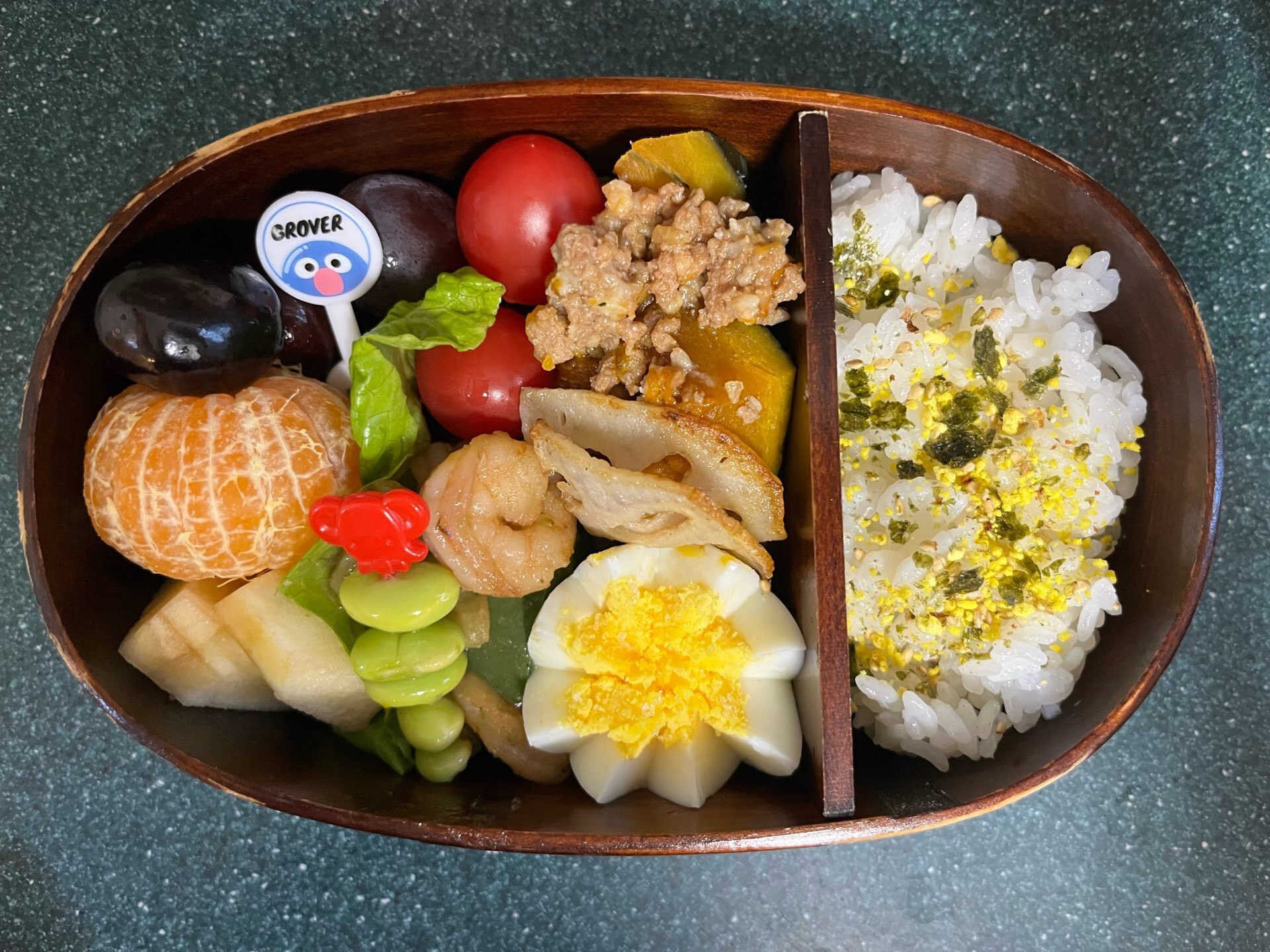 今日のお弁当(2/20)
メインはカボチャと豚ひき肉の煮物でした