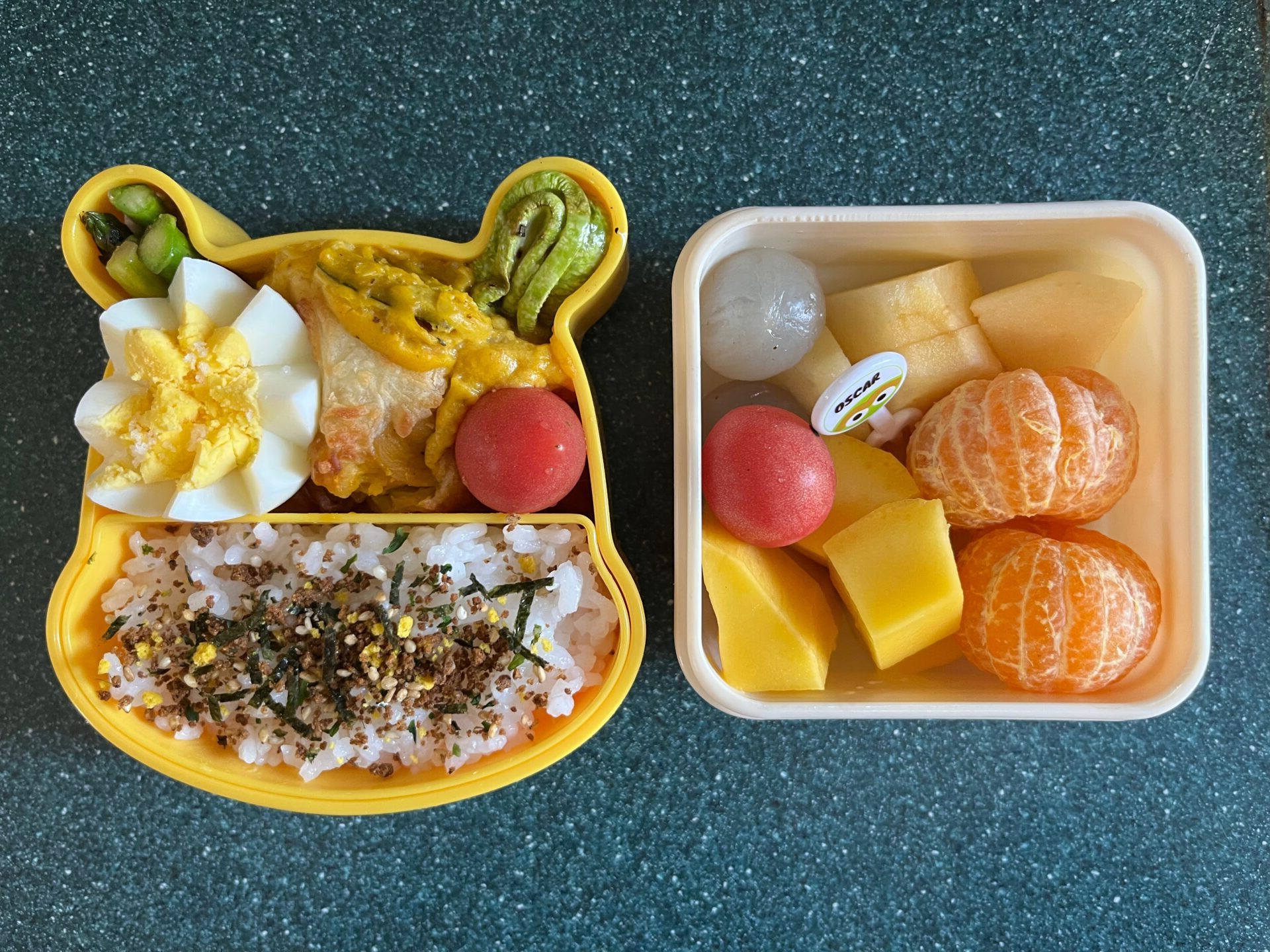 今日のお弁当(3/25)
メインはカボチャ・チキン・エビグラタンでした