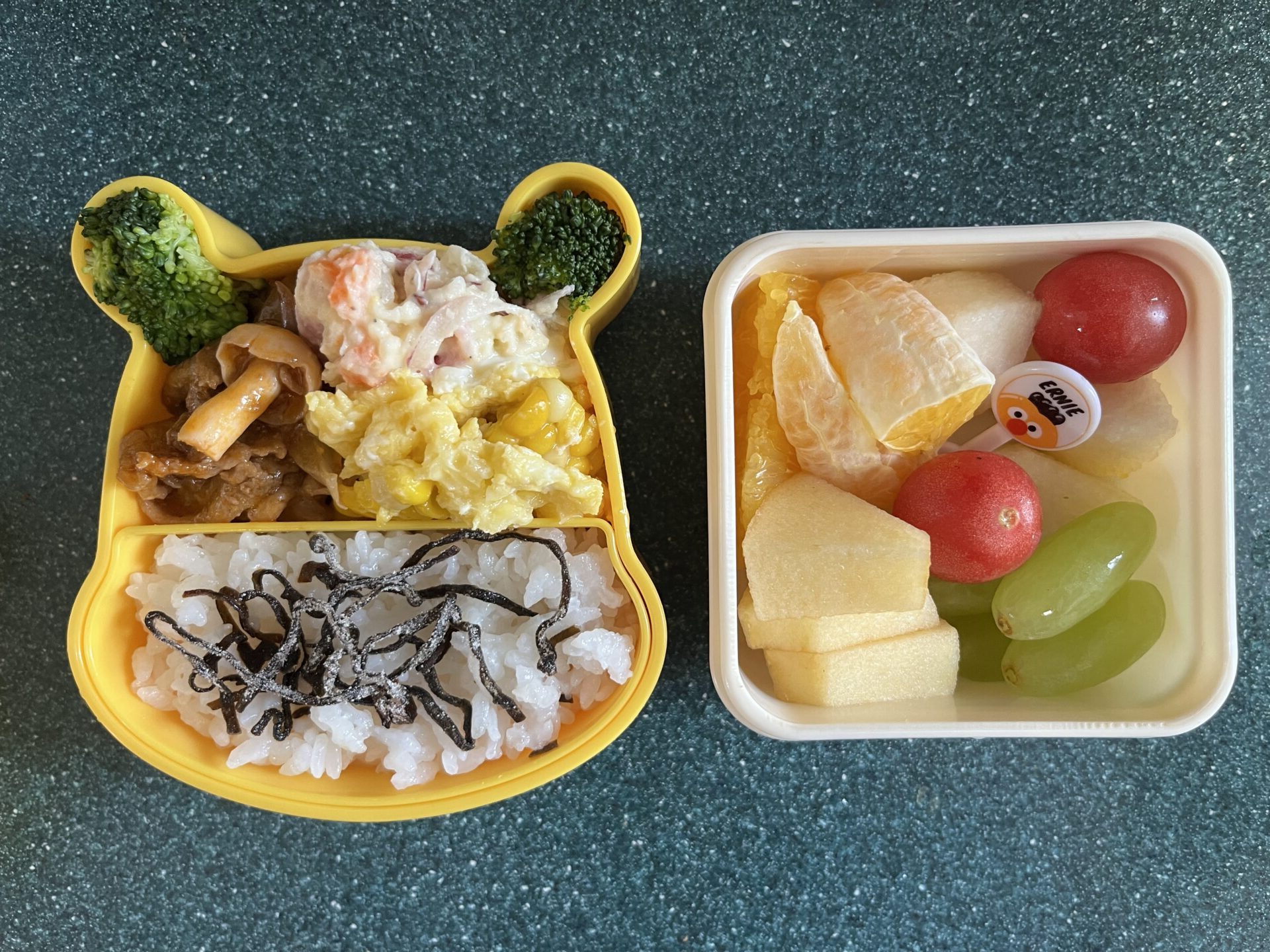 今日のお弁当(4/8)
メインはポークチャップでした