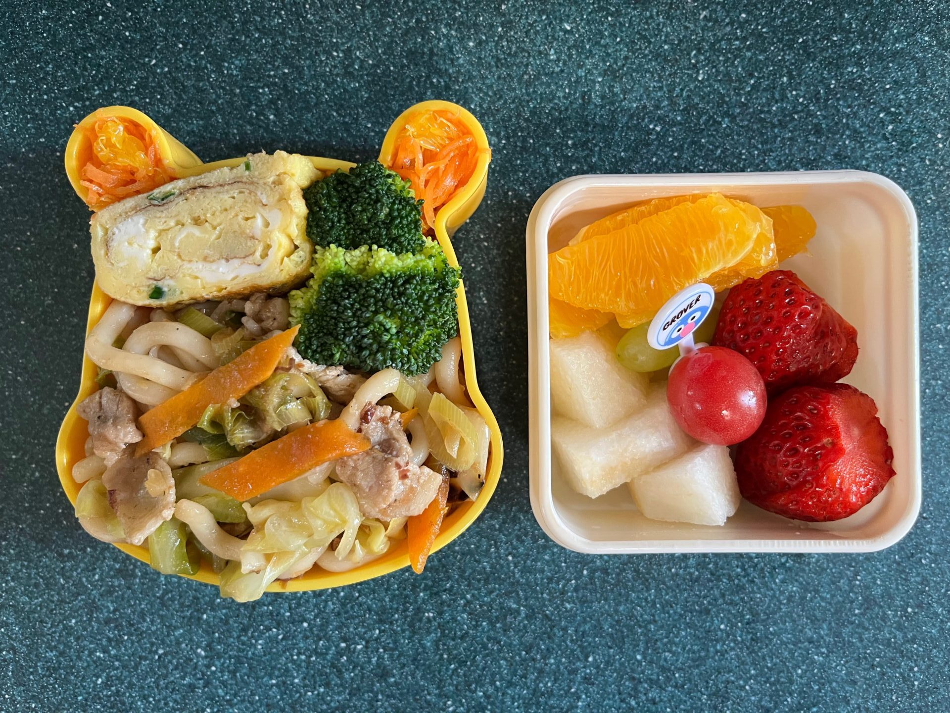 今日のお弁当(4/10)
焼きうどんでした