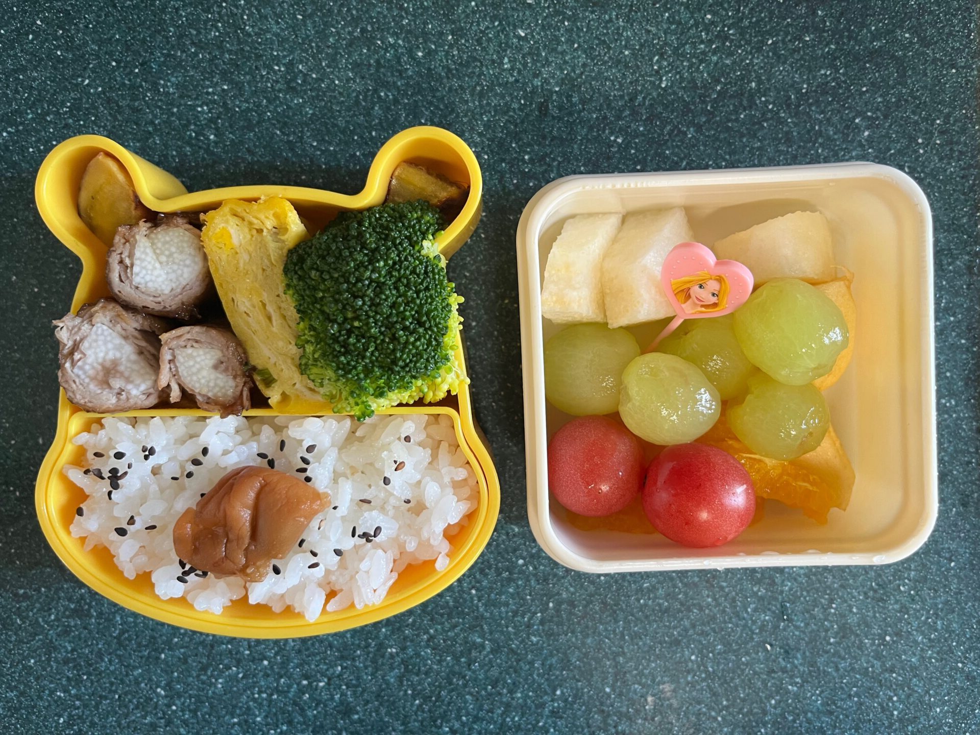 今日のお弁当(4/16)
メインは長芋の豚肉巻きでした