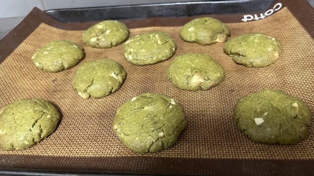 抹茶ホワイトチョコクッキー