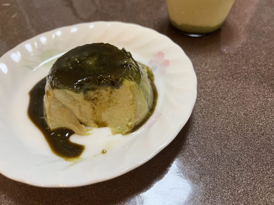 抹茶プリンに挑戦しました