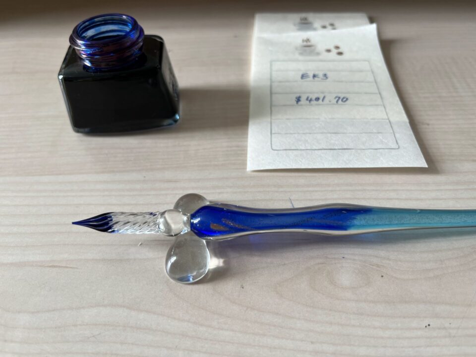 ブルーインクも綺麗な色が出ます