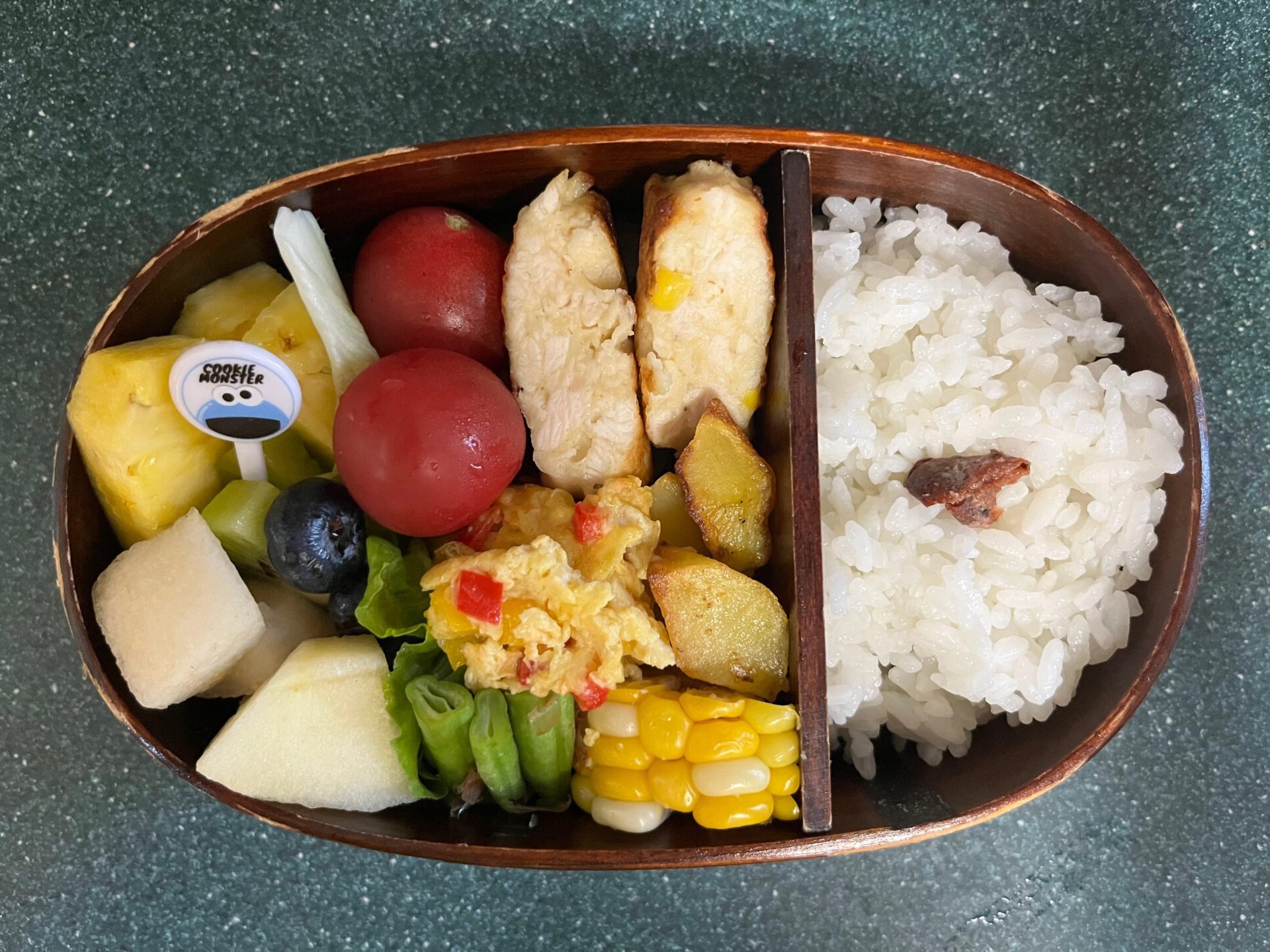 今日のお弁当(6/4)
メインはチキンナゲットでした