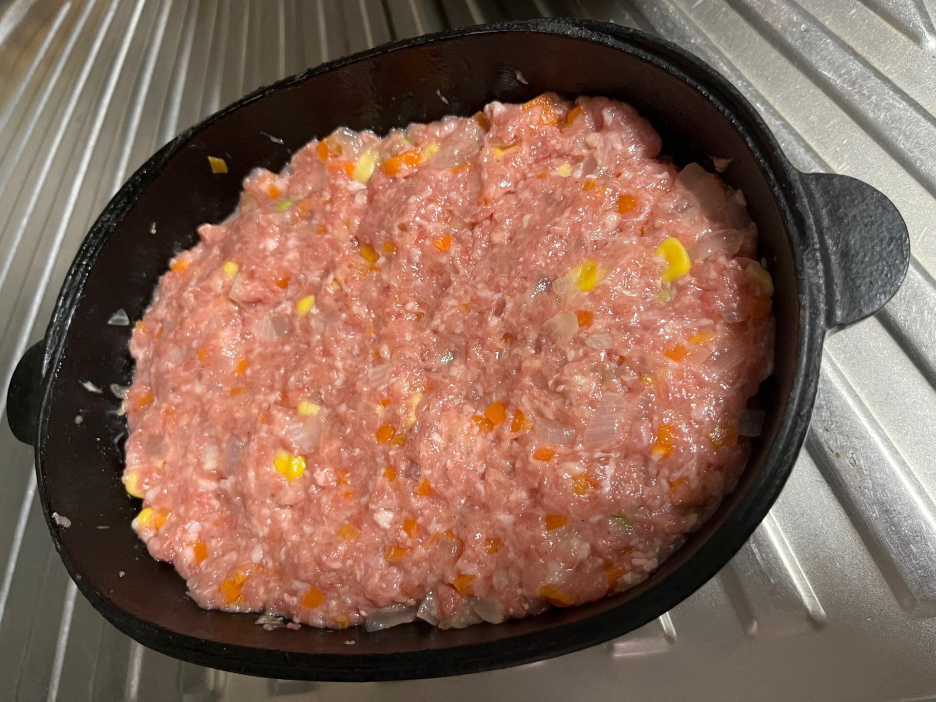 ミートローフを焼く前