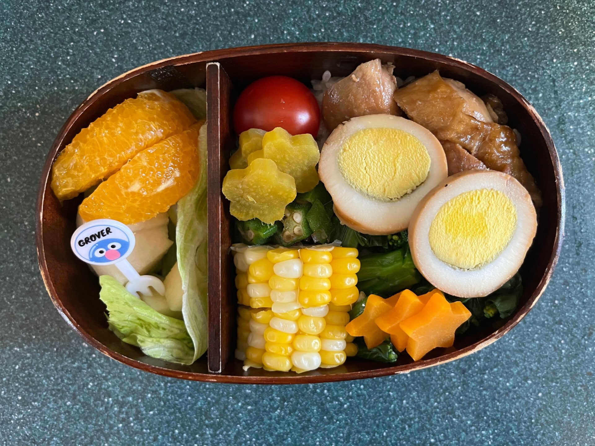 今日のお弁当(6/16)
中華風鳥丼でした