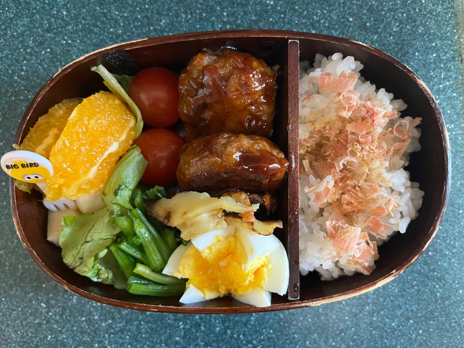 今日のお弁当(6/20)
メインはハンバーグでした