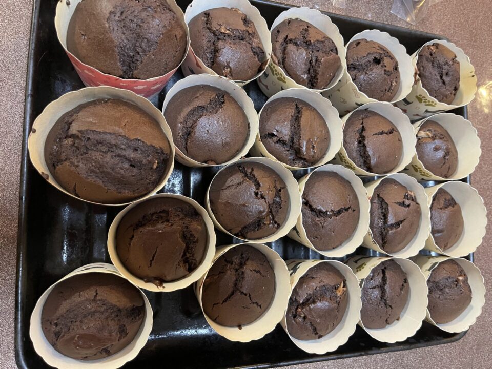 パーティ用のチョコマフィン