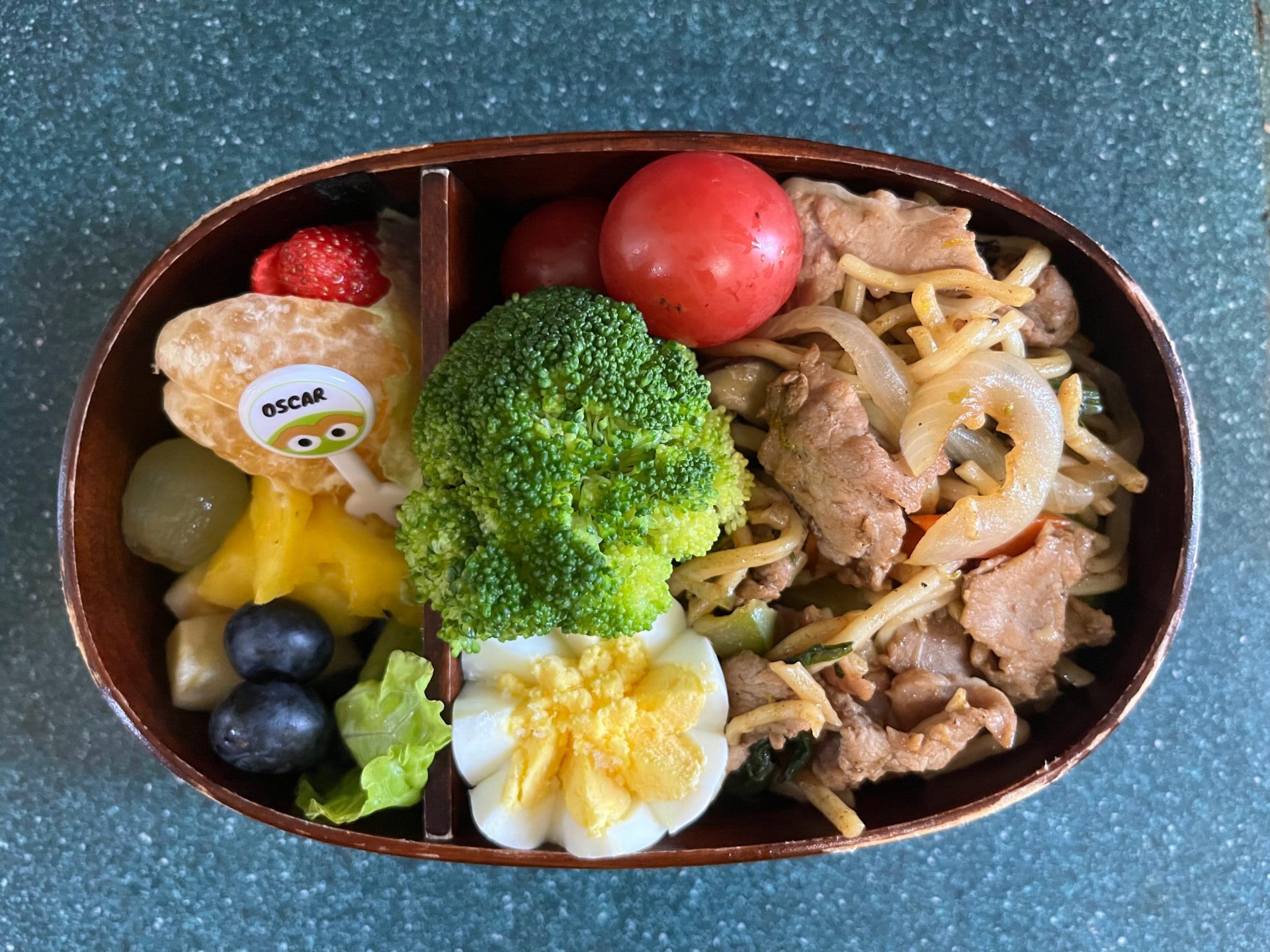 今日のお弁当(7/10)
焼きそばでした
