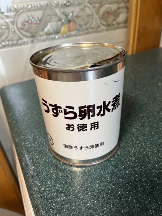 うずらの卵の水煮缶