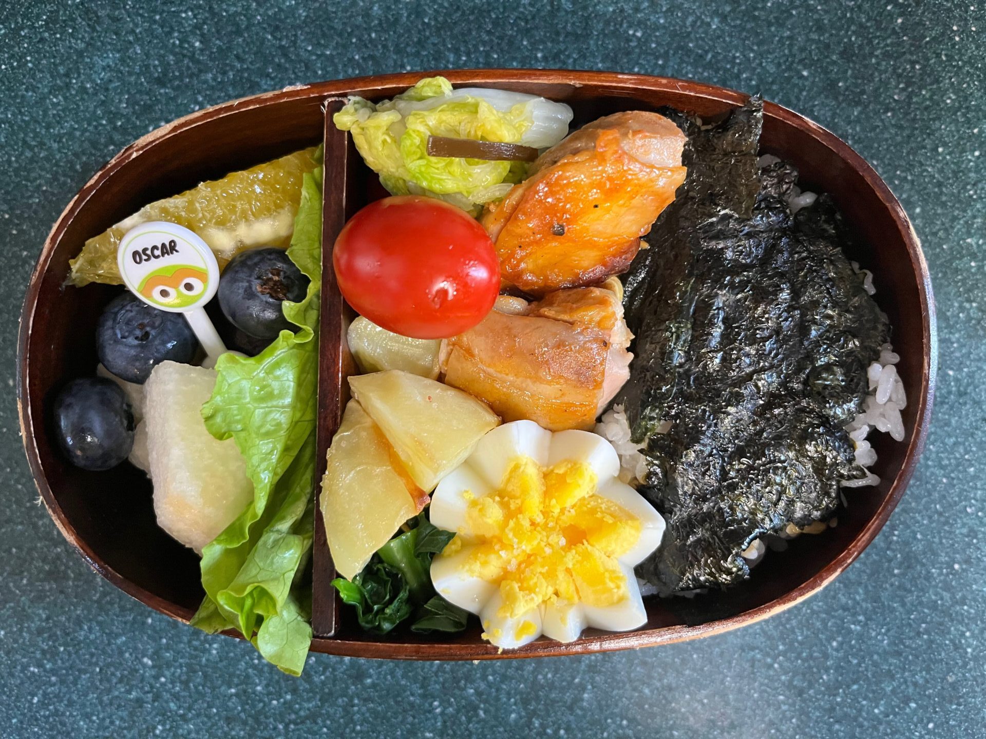 今日のお弁当(7/15)
メインはタンドリーチキン風でした
