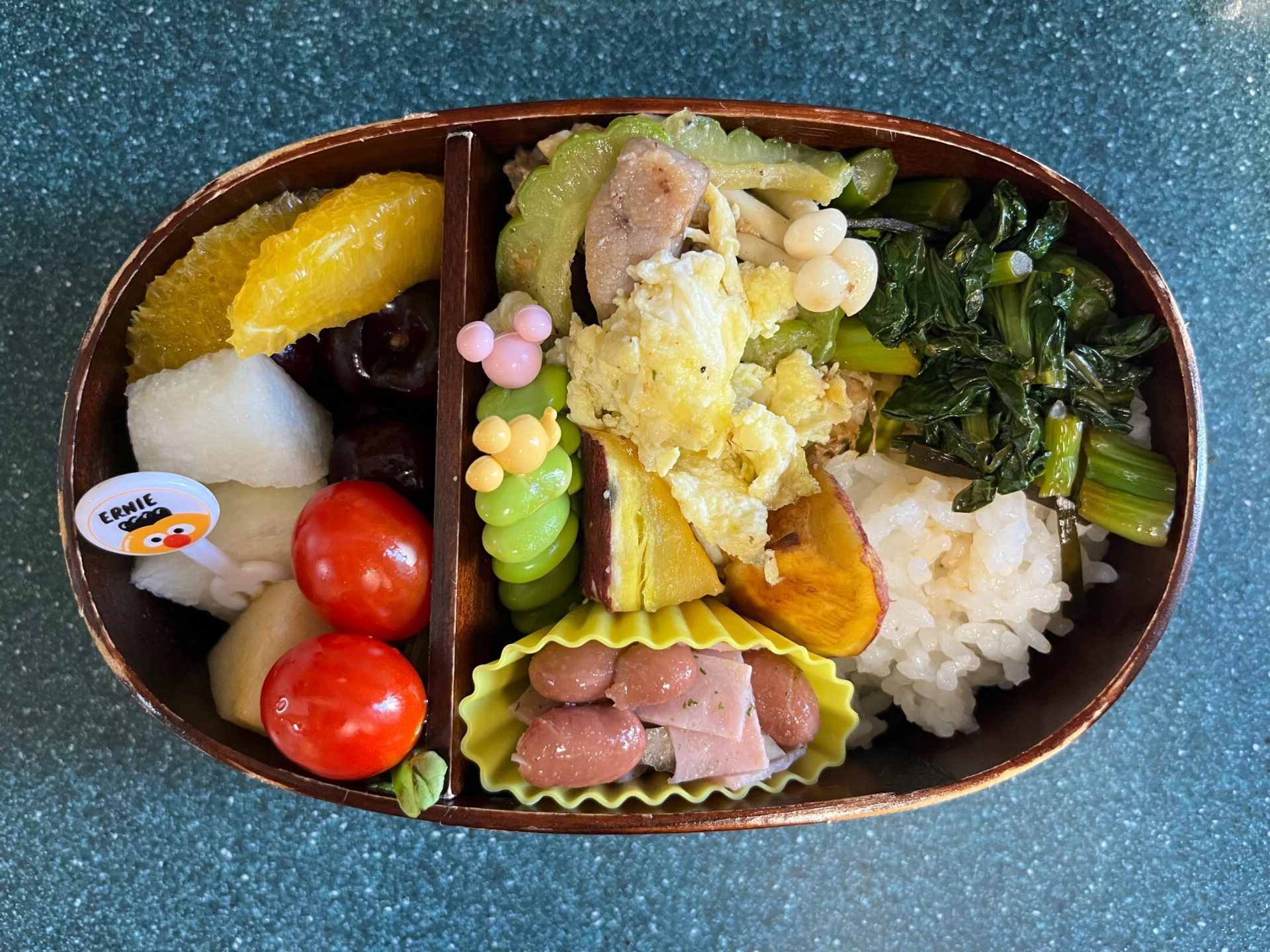 今日のお弁当(8/29)
メインはゴーヤと塩豚の炒め物でした