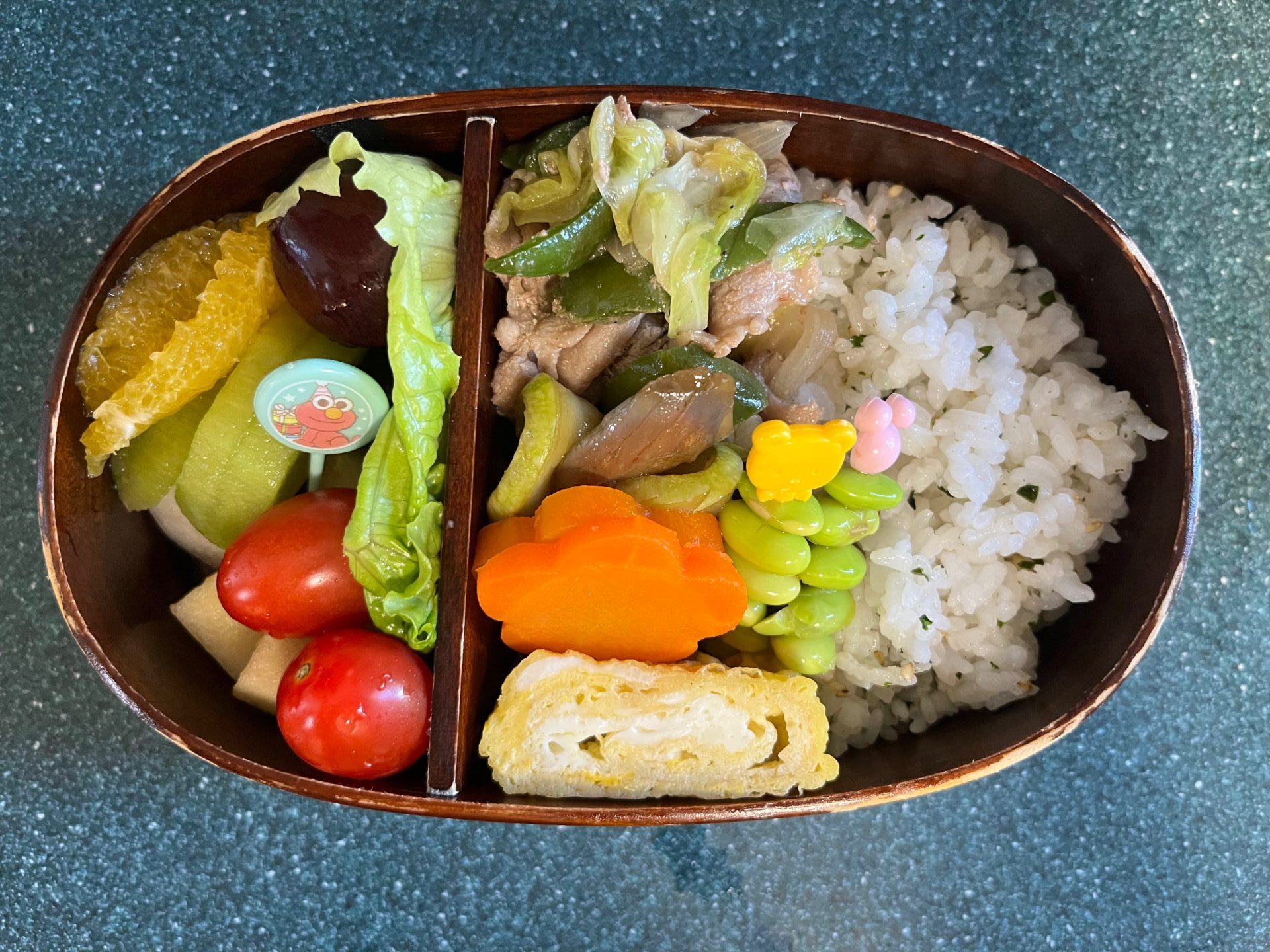 今日のお弁当(10/2)
メインは豚肉と野菜の蝦醬炒めでした