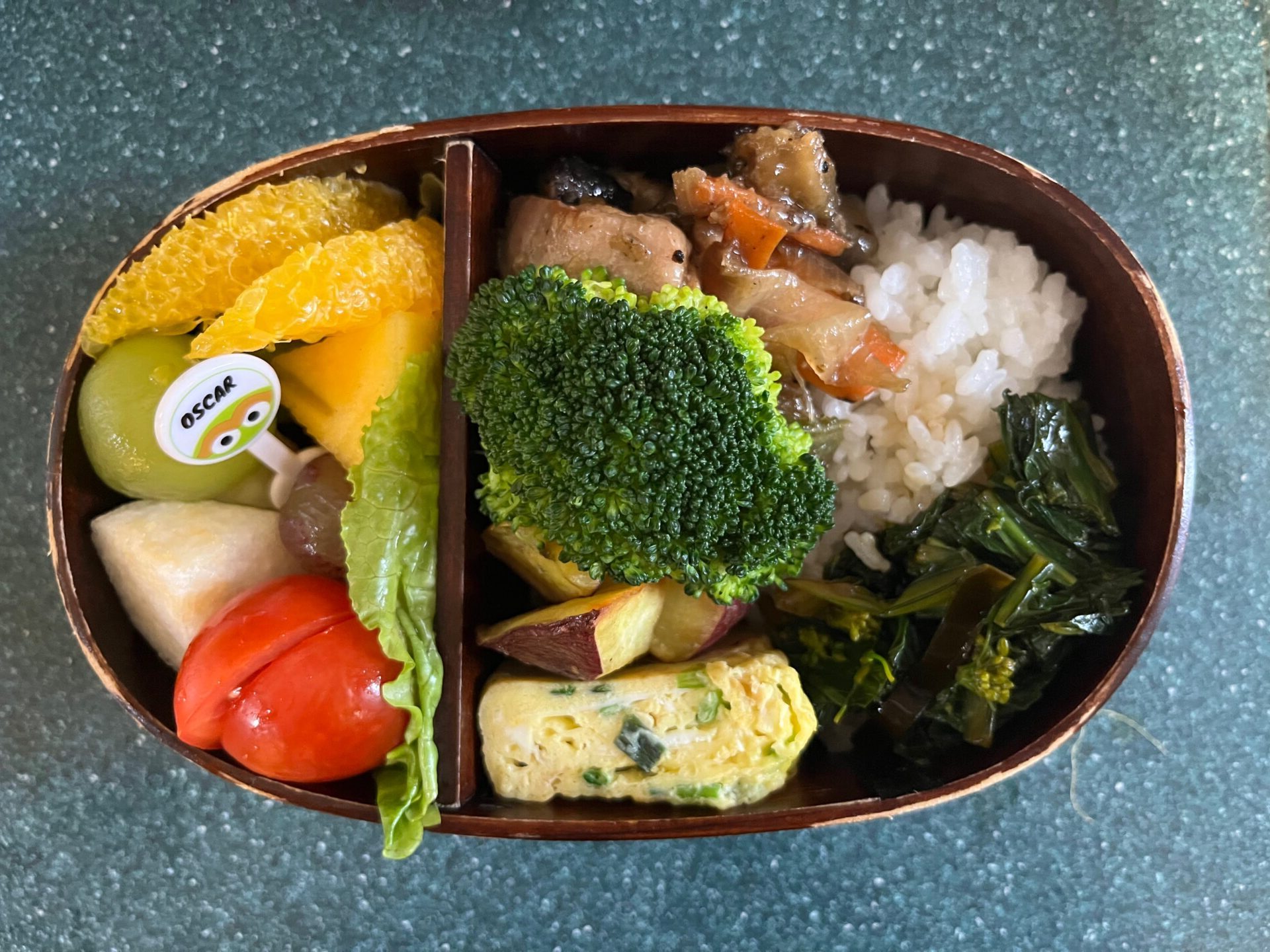 今日のお弁当(10/20)
メインは鶏肉と野菜の甘酢炒めでした