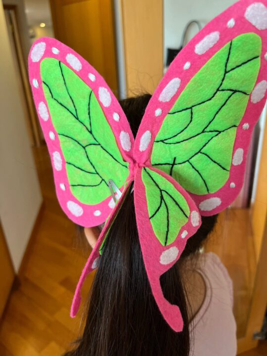 髪飾りをつけてみました