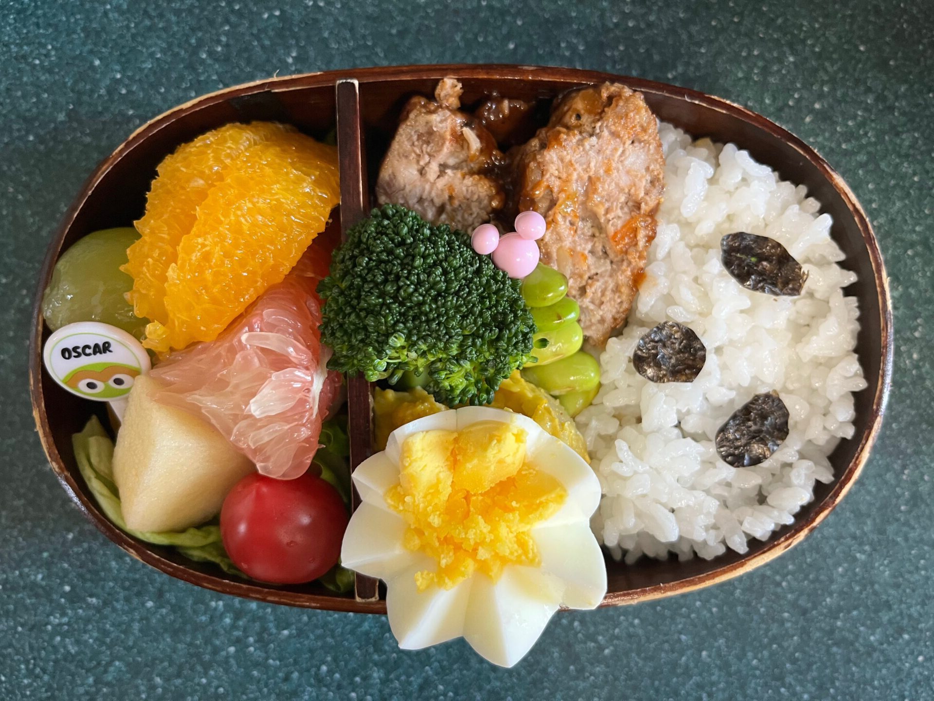 今日のお弁当(10/31)
メインはハンバーグでした