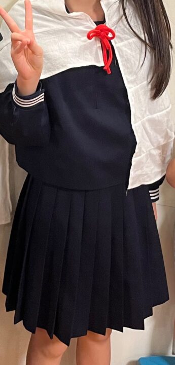 マントをつけてみました