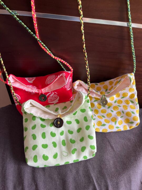 手ぬぐいポシェット