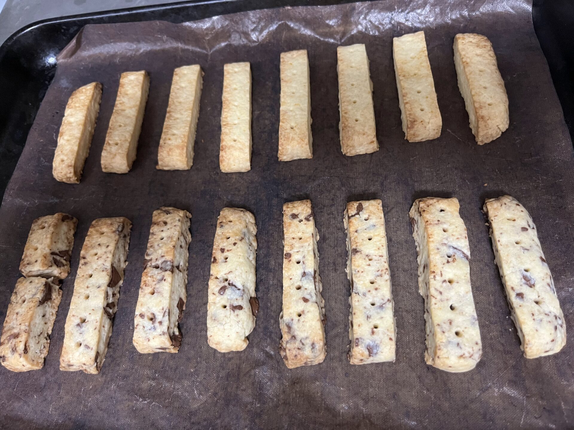 焼き上がったショートブレッド