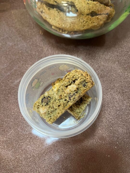 11/13おやつ。ビスコッティ