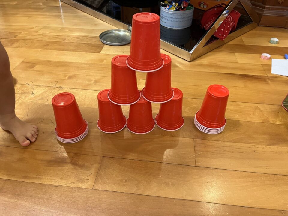 息子が作ったタワー