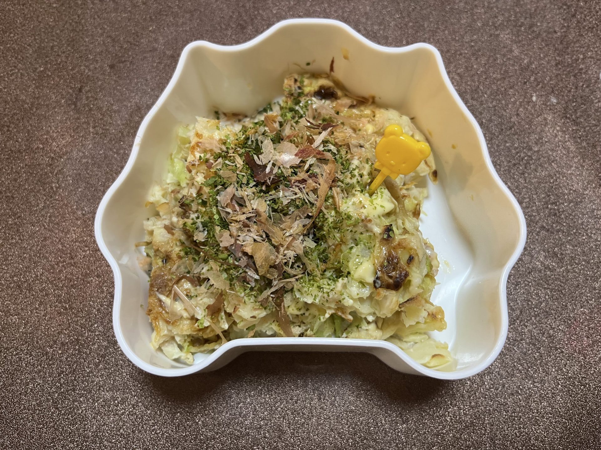 12/10おやつ、お好み焼き