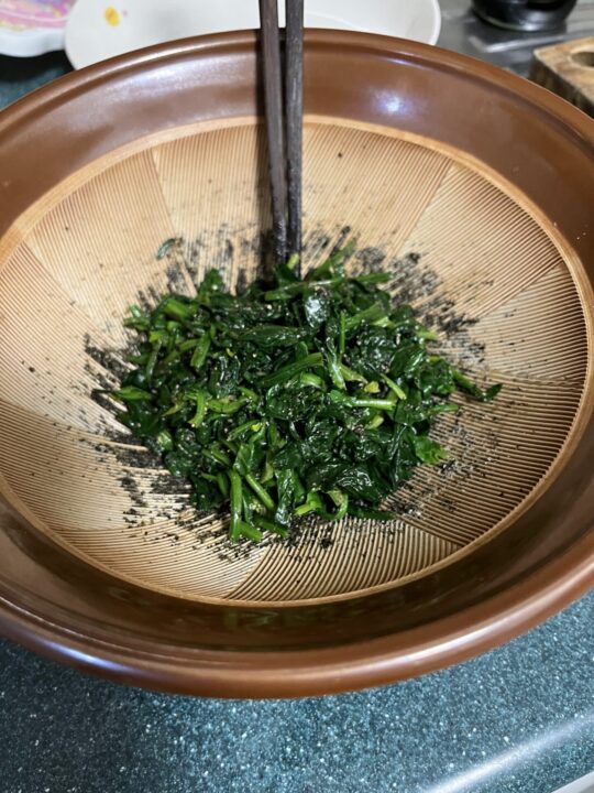 ほうれん草の胡麻和え