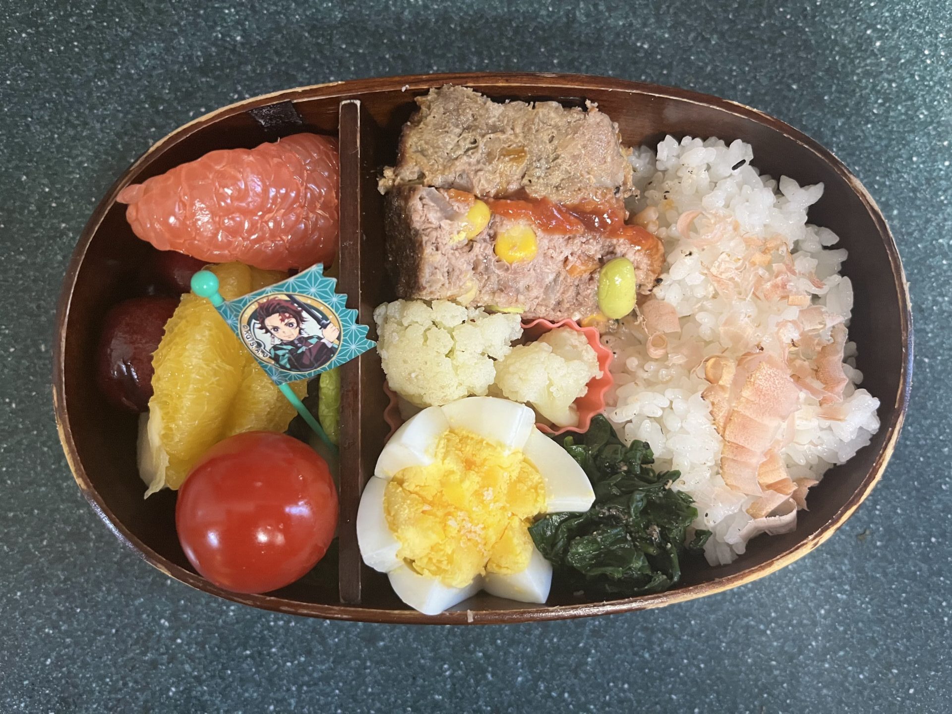 今日のお弁当(1/14)
メインはミートローフでした