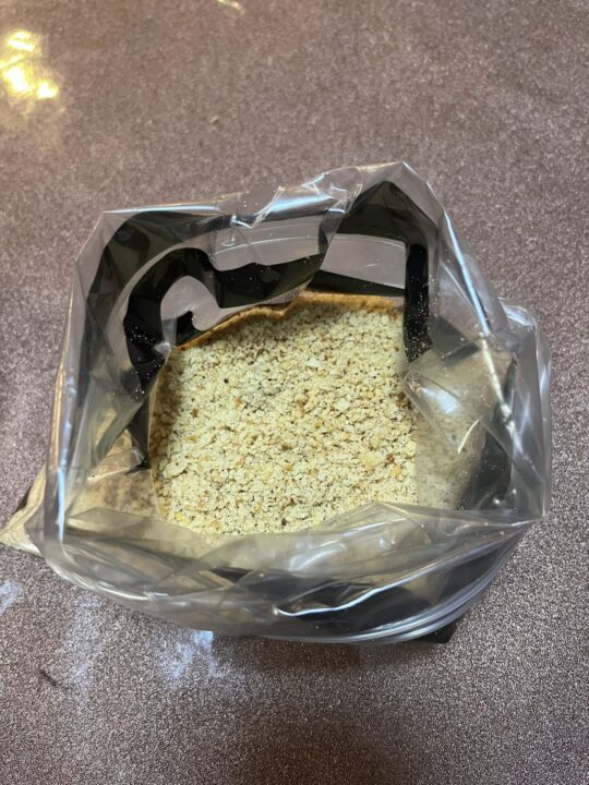 できあがったパン粉