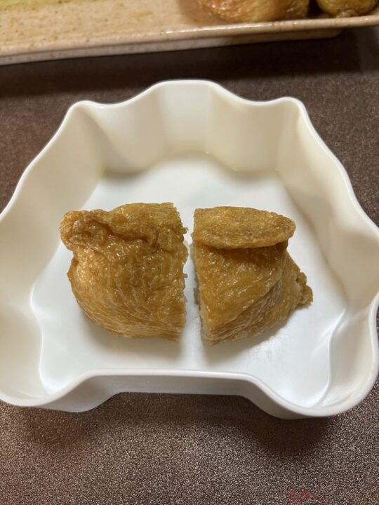 2/9おやつ。おいなりさん