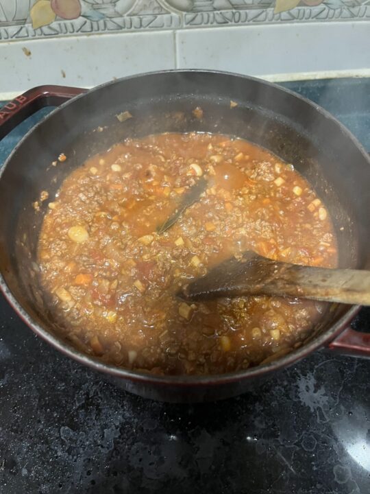 ミートソース作り