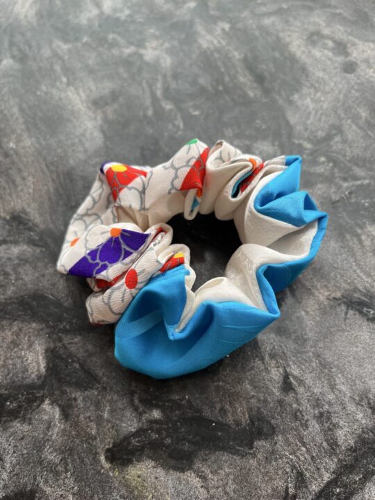 カラフル花柄✖️水色1