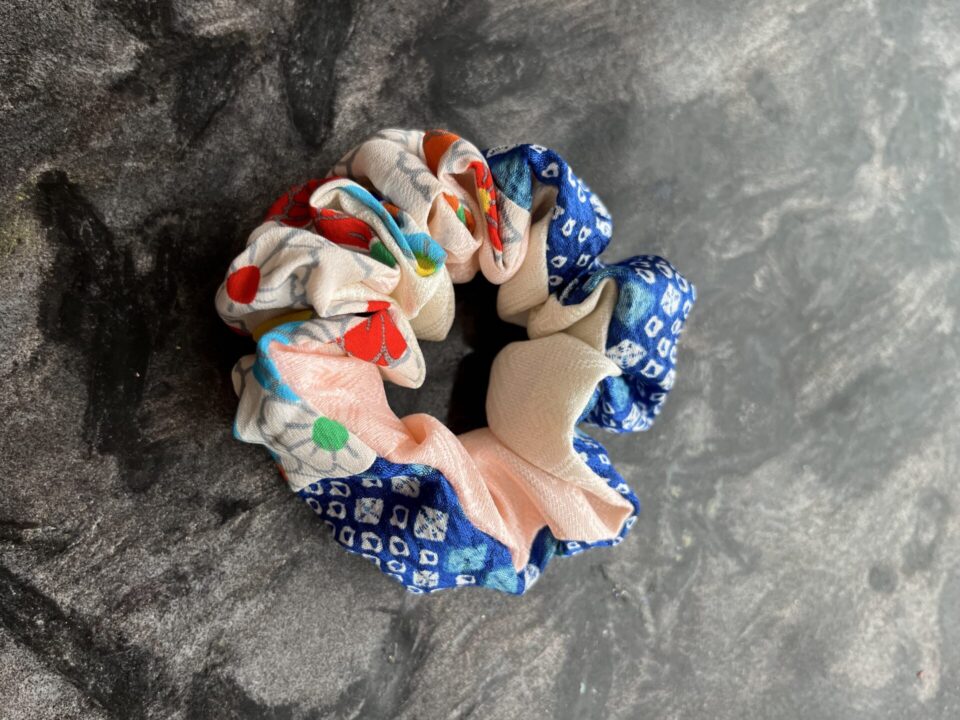 カラフル花柄✖️青色1