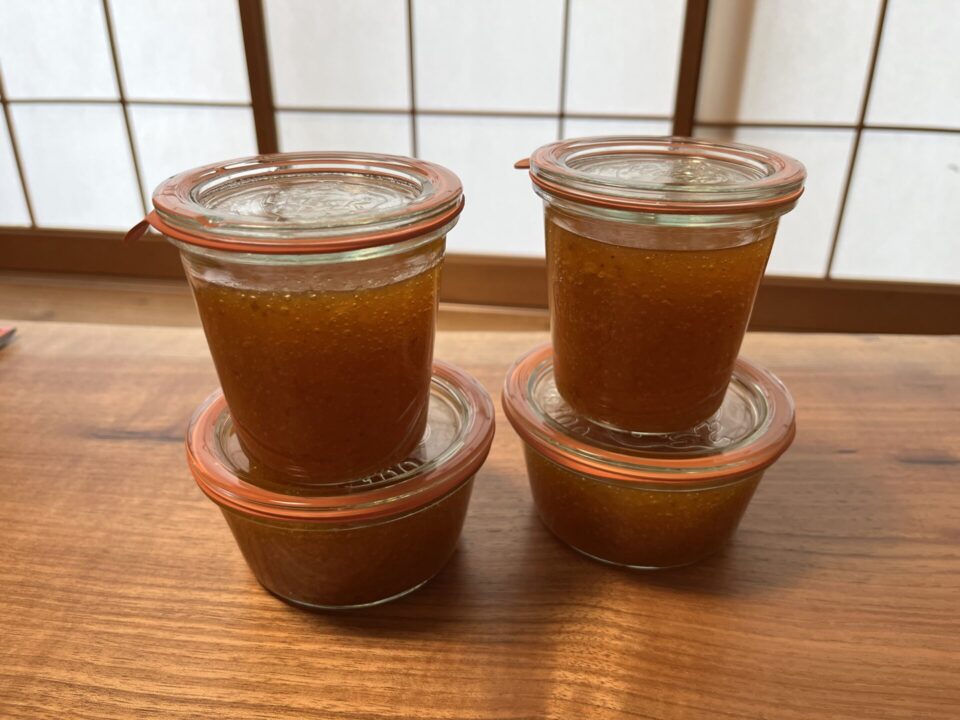 WECKの瓶で保存