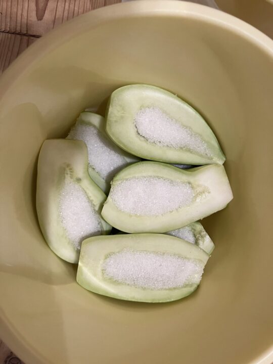 瓜の塩漬け