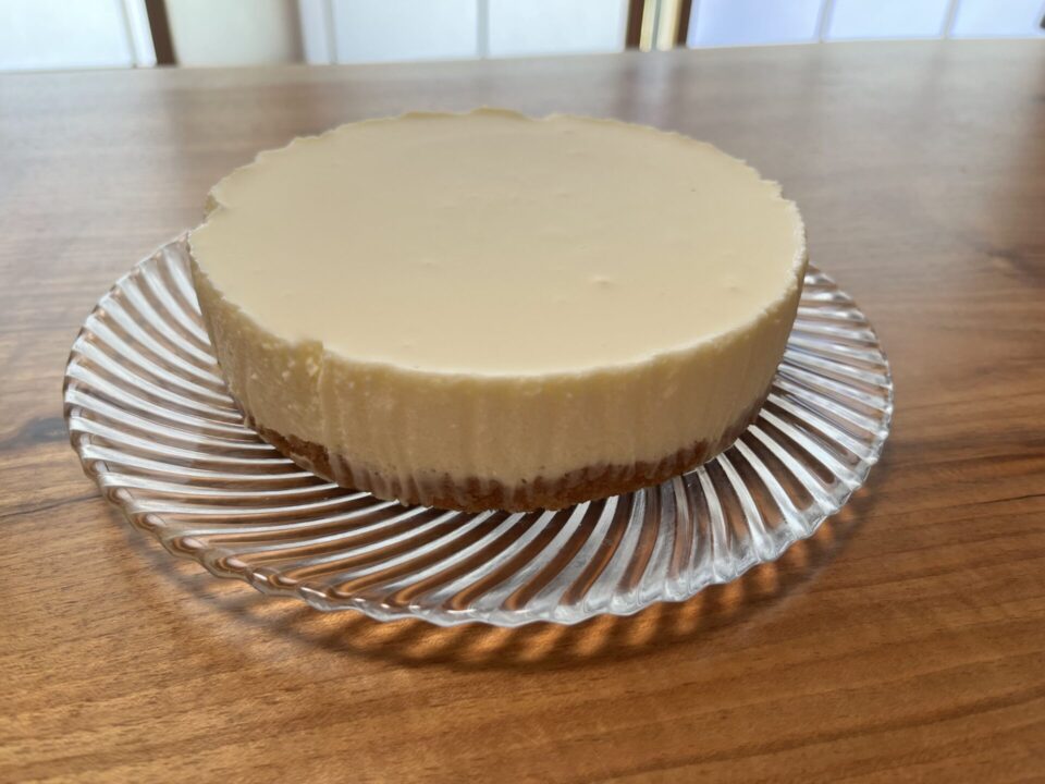 レアチーズケーキ、ソースなし