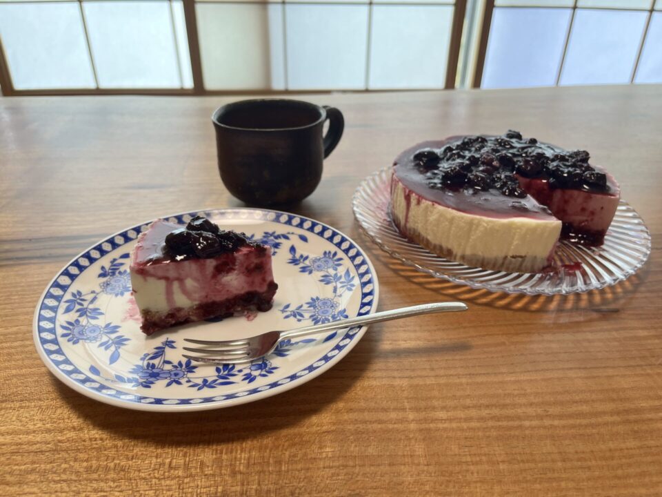 ブルーベリーレアチーズケーキ2