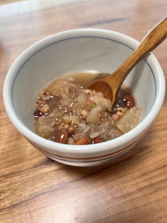 白キクラゲとお豆のスイーツ
